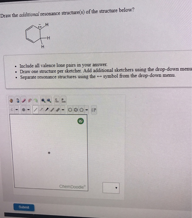 Draw The Additional Resonance Structure S Of The Chegg 