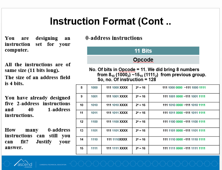 Computer instruction