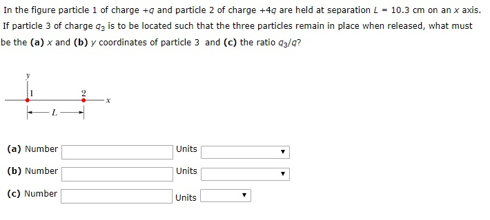 Solved In The Figure Particle 1 Of Charge Q And Particle 2 Chegg Com