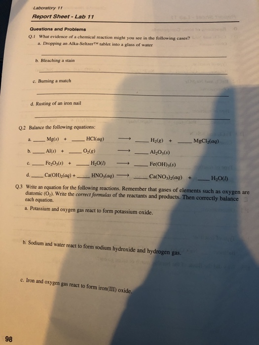 Heat of Reaction Lab