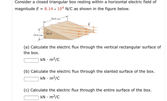 Solved Consider A Closed Triangular Box Resting Within A Chegg Com