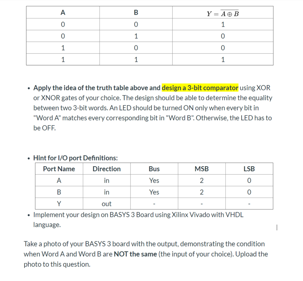 A Y A B 1 1 1 0 0 1 1 1 Apply The Idea Of The Cheggcom