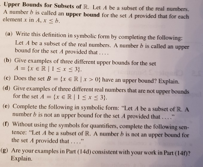 Subsets of Set of Real Numbers - Subsets of Real Numbers and Examples