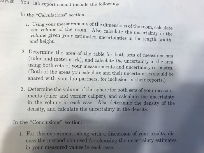 vernier caliper experiment conclusion