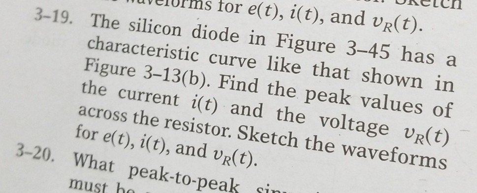 Solved Waverorms For E T I T And Ur T 3 19 The Sil Chegg Com