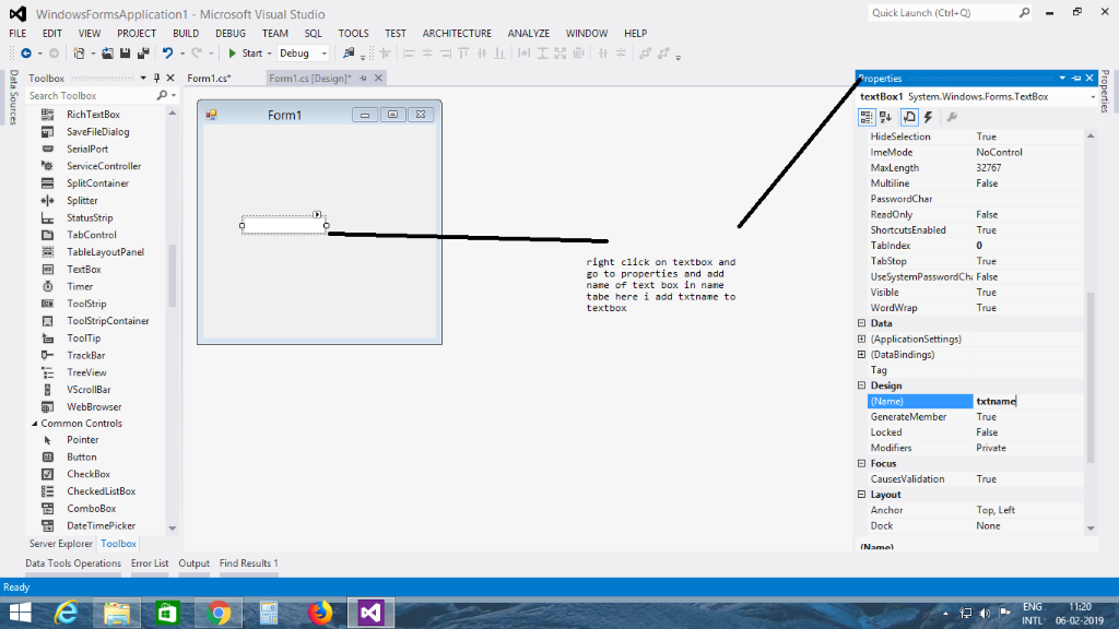 Solved Questions Relate Visual C Ways Textbox Could Added Form Textbox Removed Form Name Property Q