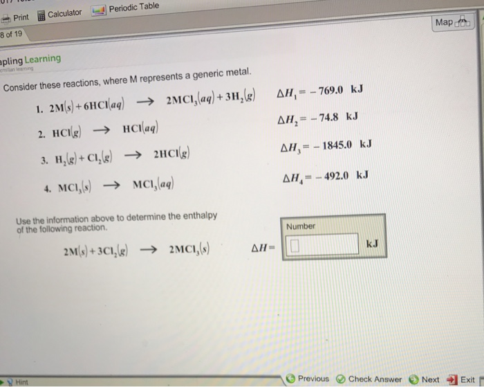 Consider These Reactions Where M Represents A Chegg 