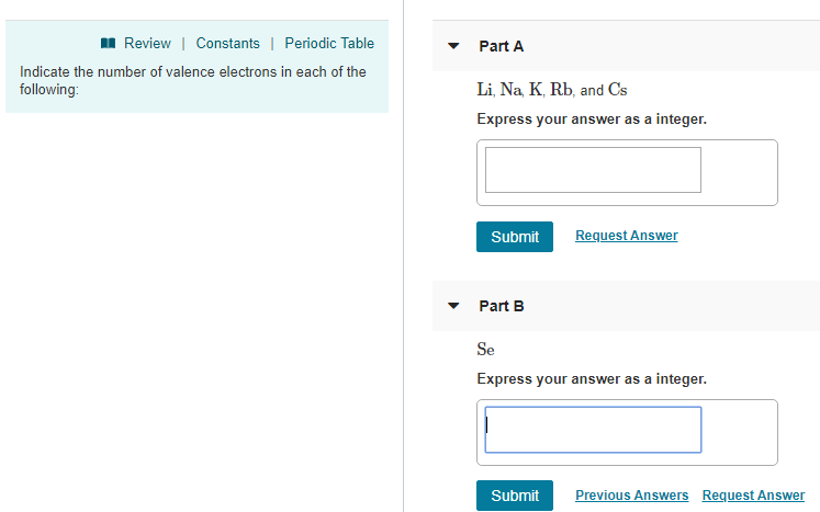 Review Constants Periodic Table Part A Indicate The Chegg Review Constants Periodic Table Part A Indicate The Chegg