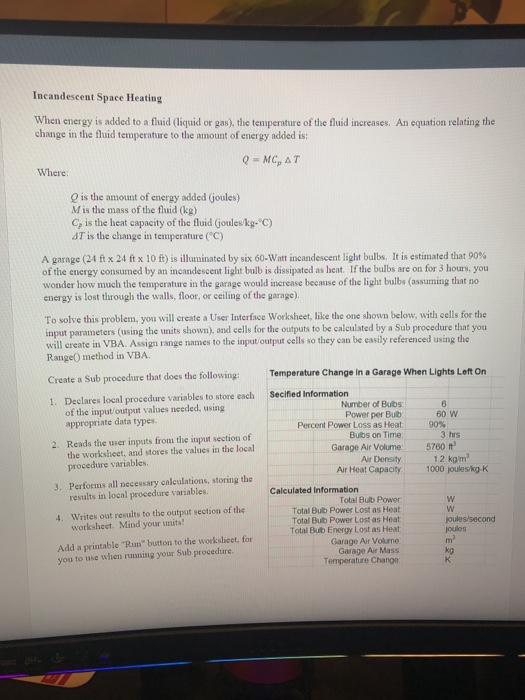 Solved Please Help Me To Write The Vba Function For This