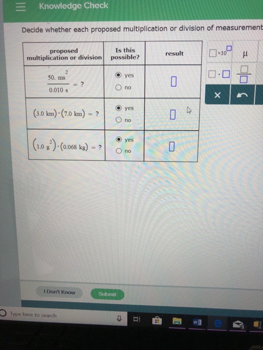 Solved Knowledge Check Decide Whether Each Proposed Multi Chegg Com