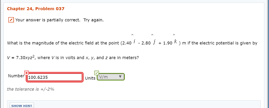 Solved Chapter 24 Problem 037 Your Answer Is Partially C Chegg Com