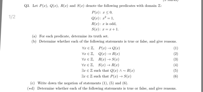 Solved Q3 Let P X Q X R X And S X Denote The Follo Chegg Com