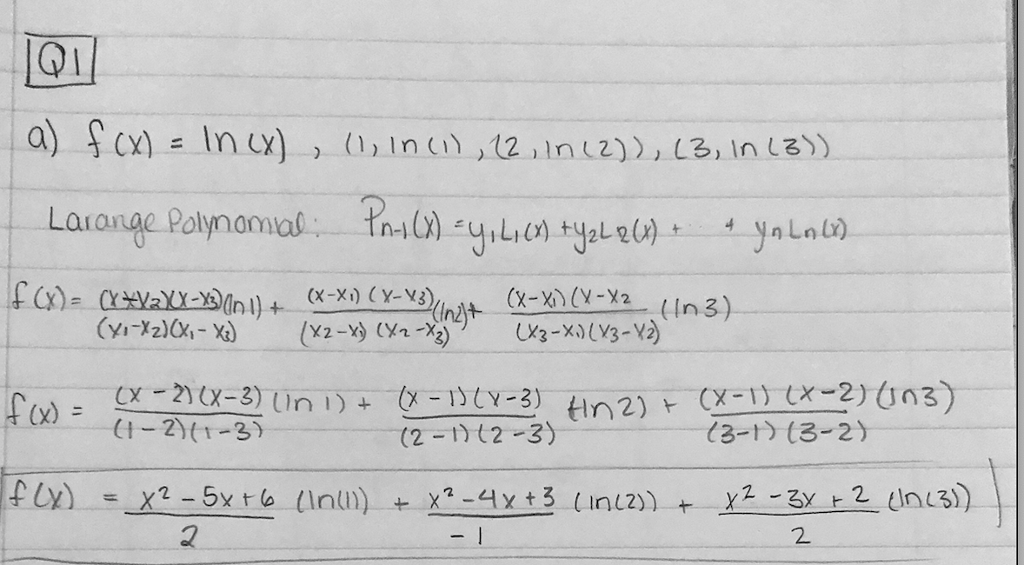 Solved Part C Only Consider The Function F X Lnxf X L Chegg Com