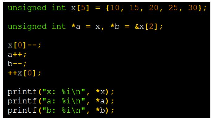 Solved Unsigned Int X 5 10 15 25 Unsigned Int A Chegg Com