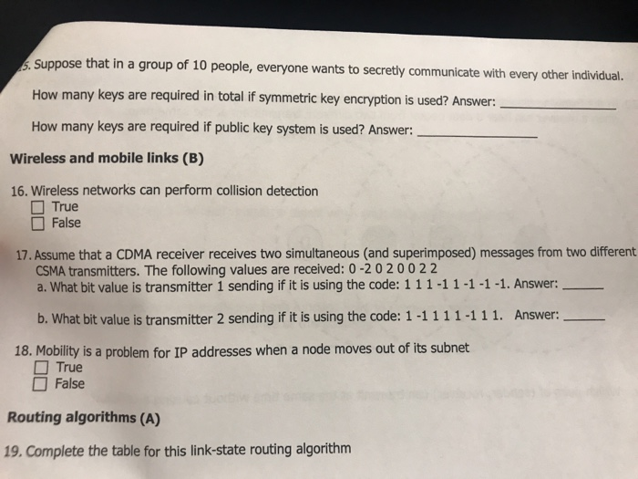 Solved e that in a group of 10 people, everyone wants to | Chegg.com