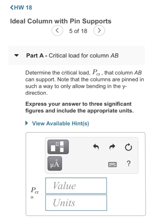 As Shown Beam Is Supported By Columns Ab And Cd Chegg Com