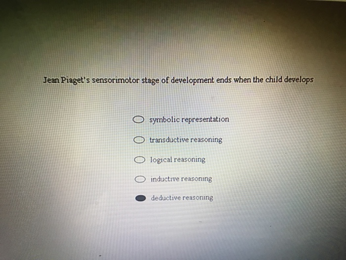 piaget's development of reasoning
