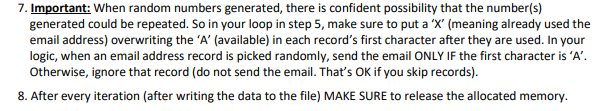 7. Important: When random numbers generated, there is confident possibility that the number(s) generated could be repeated. S