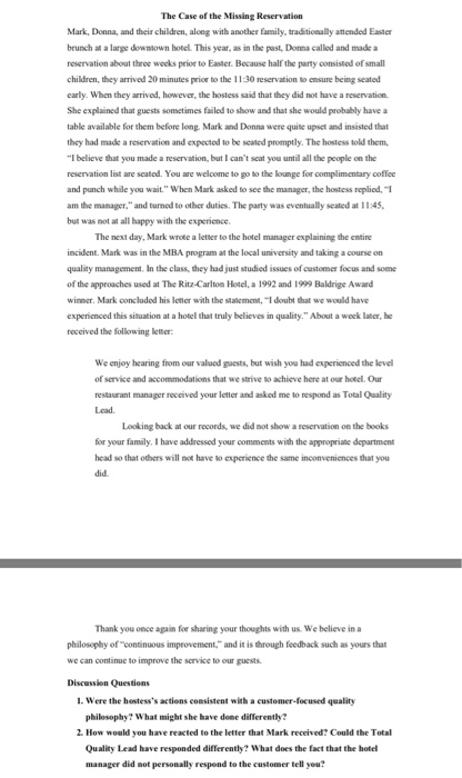 Please Read The Following Case Study On The Pany Chegg 