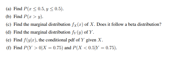 Let F X Y Be The Joint Density Function Of X And Y Chegg Com