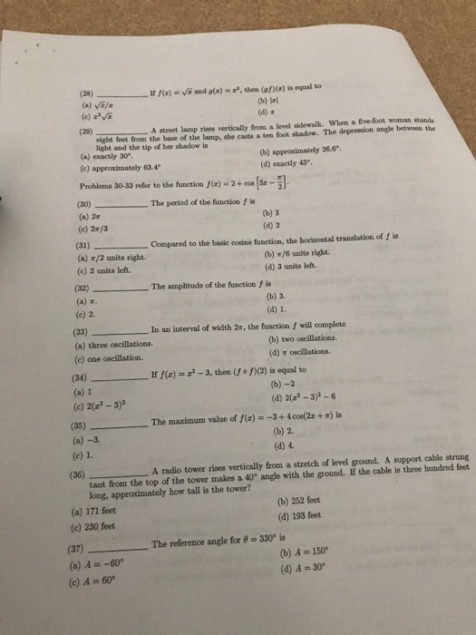 Solved 28 Rrr Vi And G Z R Then An Z Equal To Chegg Com