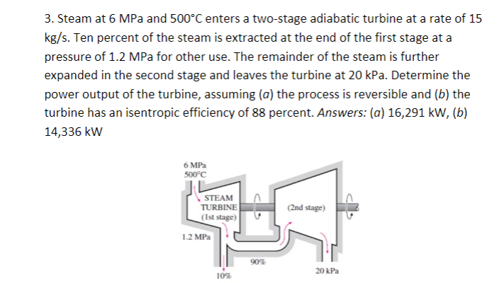 3 Steam At 6 Mpa And 500 C Enters A Two Stage Chegg 3 Steam At 6 Mpa And 500 C Enters A Two Stage Chegg