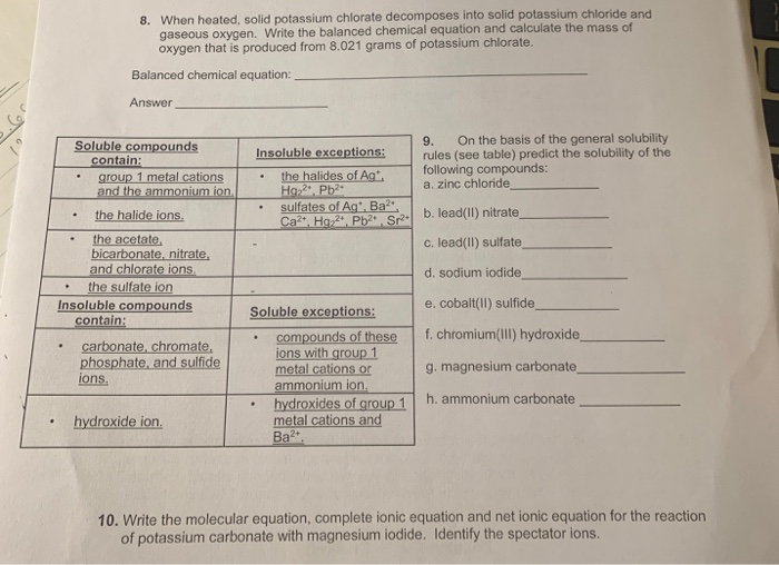 Kcl decomposition equation image