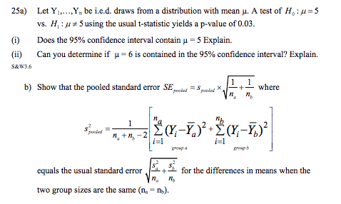 Solved Be Ied Draws From A Distribution With Mean M A Tes Chegg Com