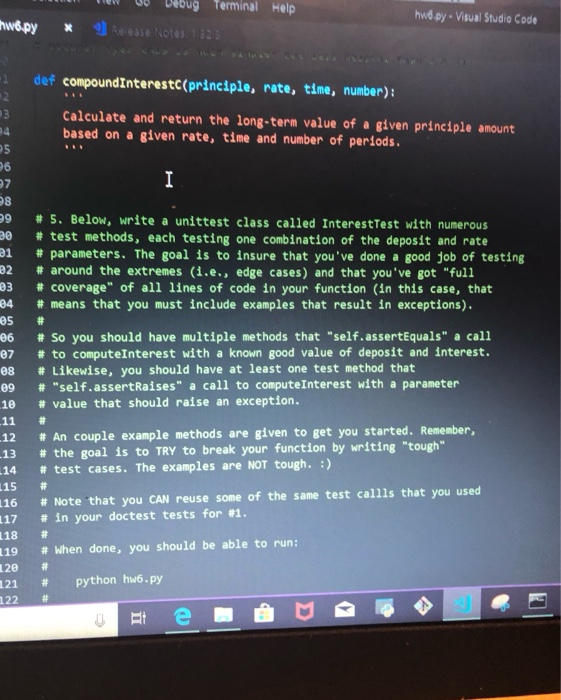 Solved g Terminal Help hwó.py Visual Studio Code Re ease 