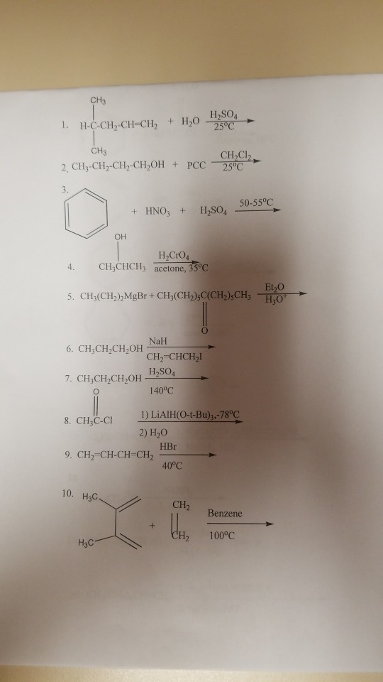 Ch3 H2o 1 H C Ch Ch Ch2 Ch3 Ch C 2 Chegg Com