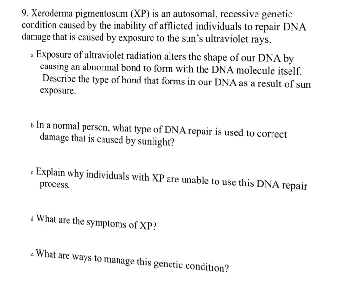 Xeroderma Pigmentosum Xp