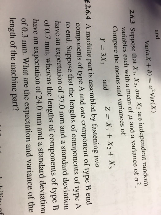 Solved And Var Ax B A Var X 2 6 3 Suppose That Xi X2 A Chegg Com