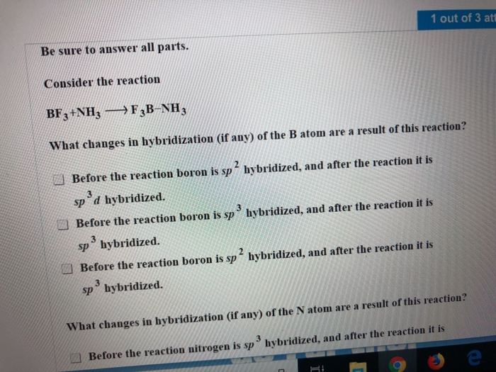 Solved 1 Out Of 3 Att Be Sure To Answer All Parts. Consid