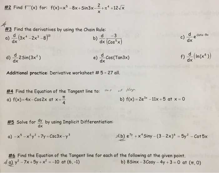 Solved 2 Find F X For F X 9 8x Sin3x 2 14 12 X 3 Chegg Com