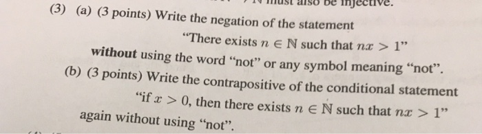 St Also Be Injective 3 A 3 Points Write The Chegg Com