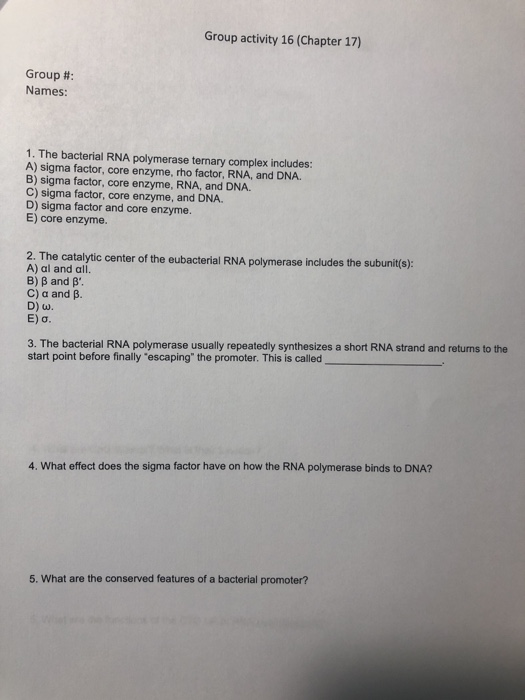solved group activity 16 chapter 17