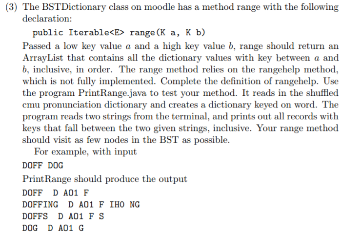 In Java Dictionary Java Public Interface Dic Chegg Com