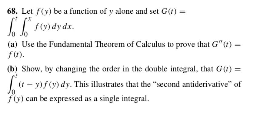 Solved 68 Let F Y Be A Function Of Y Alone And Set G T Chegg Com