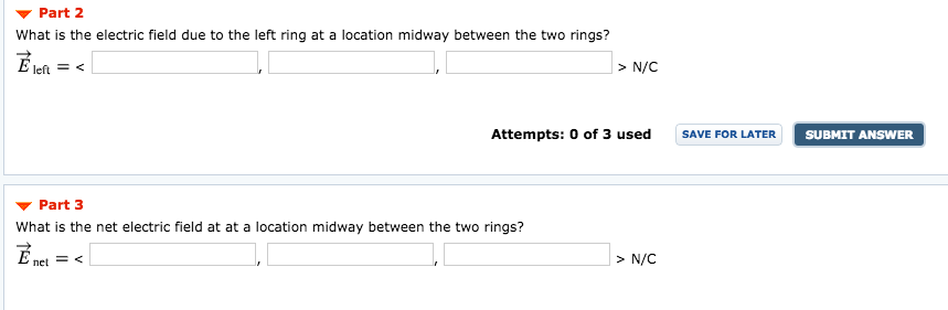 Solved Need Help Physic Hw Part A E Part A Part B Part Chegg Com