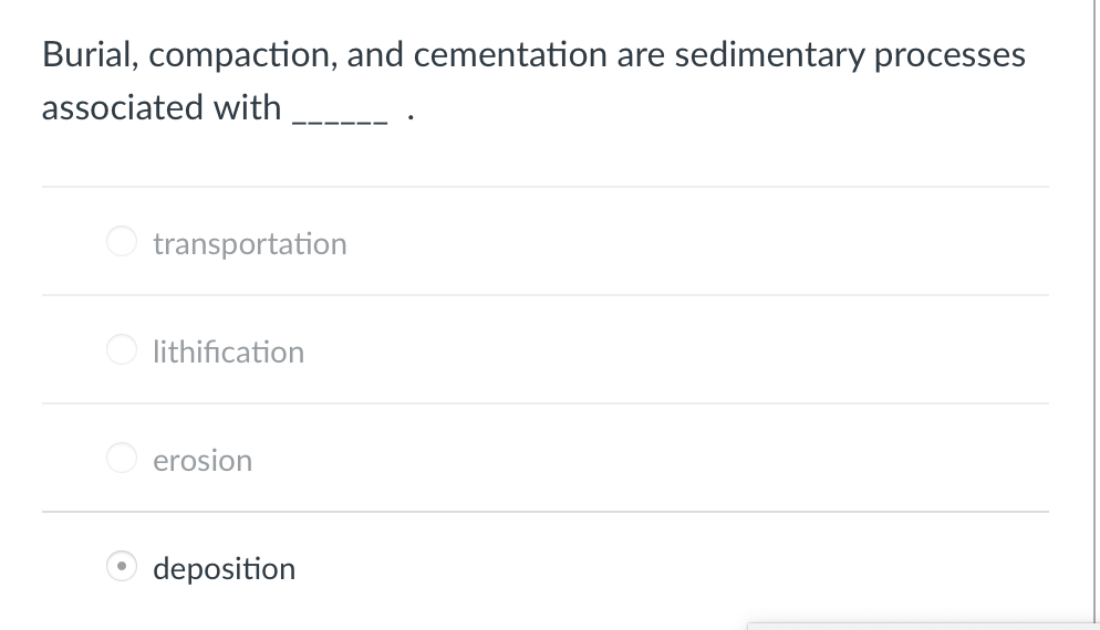sedimentary rock compaction and cementation