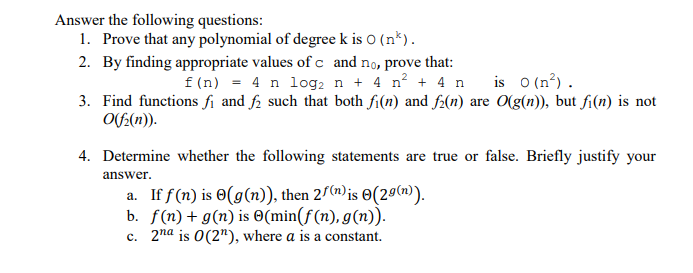 Solved Answer The Following Questions 1 Prove That Any Chegg Com