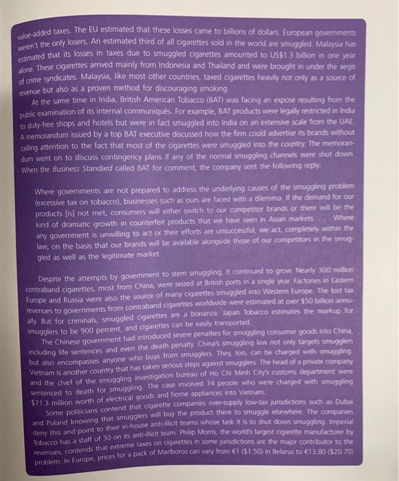 ded taxes. The EU estimated that these losses came to billions of dollars. European governments t thel loser. An estimated th