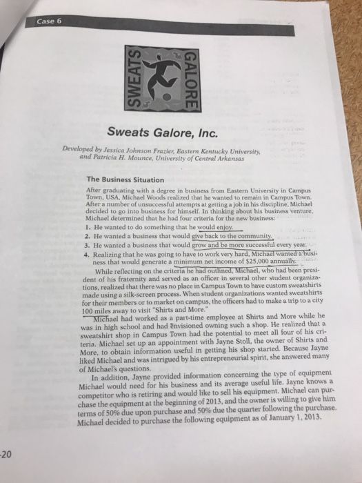 Sweats galore case study answers 08 picture
