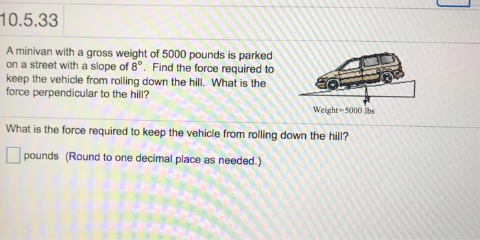 What's a detailed explanation of a car rolling down a hill with