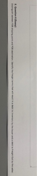 Fob terms in import image