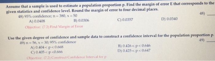 Solved That Corresponds To The Assume That A Sample Is Us Chegg Com