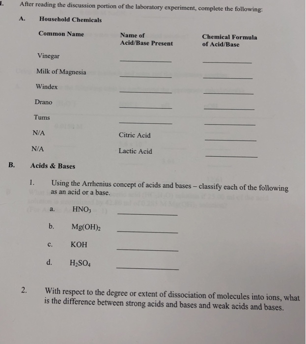 Solved Ding The Discussion Portion Of The Laboratory Expe Chegg Com