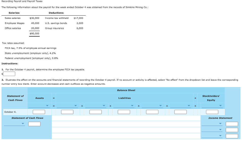 Solved Recording Payroll And Payroll Taxes The Following | Chegg.com