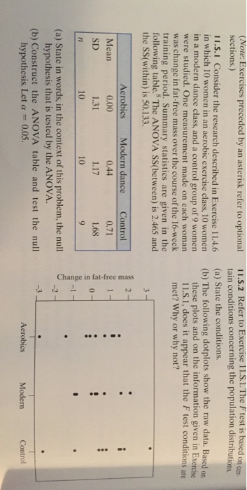 Solved Consider The Research Described In Exercise 11 4 6 In Chegg Com