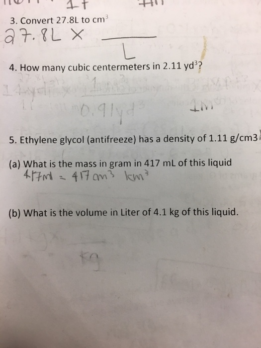 Solved Convert 27 8l To Cm 3 How Many Cubic Centermeters Chegg Com